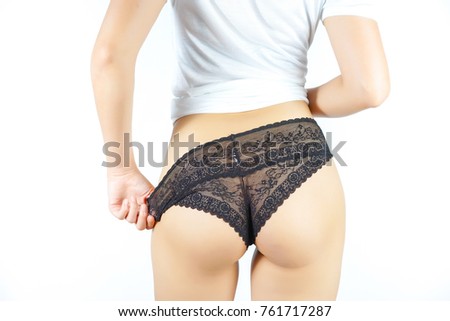 T Shirt And Her Panties On 41