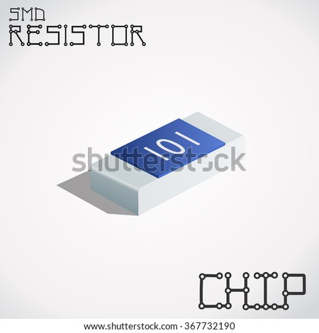 box resistor smd form factor stock vector 367732190 shutterstock form factor stock