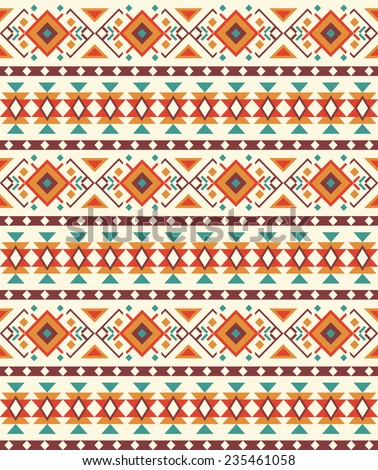 Seamless Colorful Navajo Pattern Stock Vector 177284714 - Shutterstock