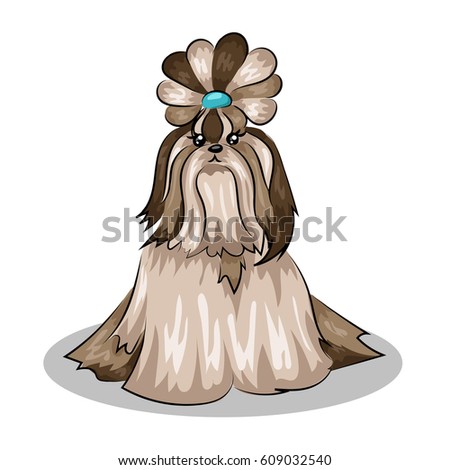 Cute Cartoon Shih Tzu Stock Images, Royalty-Free Images & Vectors