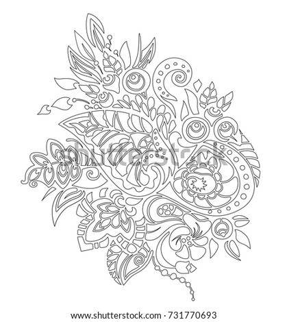 Coloring Page Autumn Pattern Abstract Graphic Stock Vector (2018 ... Coloring Page Autumn Pattern Abstract Graphic Stock Vector (2018 ...