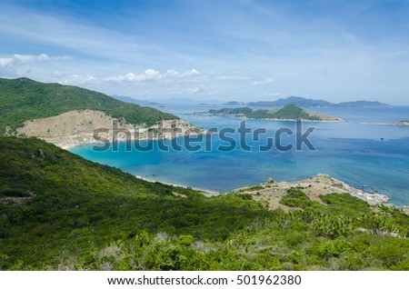 turquoise beach at Binh Tien, Cam Ranh