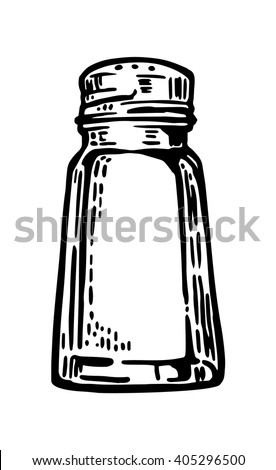 Salt Shaker Vintage Vector Engraving Illustration For Label Poster Web Salt Shaker Vintage Vector Engraving Illustration For Label Poster Web