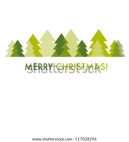 green christmas tree card template vector stock vector hd royalty