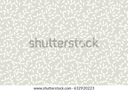 Concept simple rice grain pattern on light background. Vector illustration for background, fabric, wrapping paper, print and web with traditional wealth and happiness symbol
