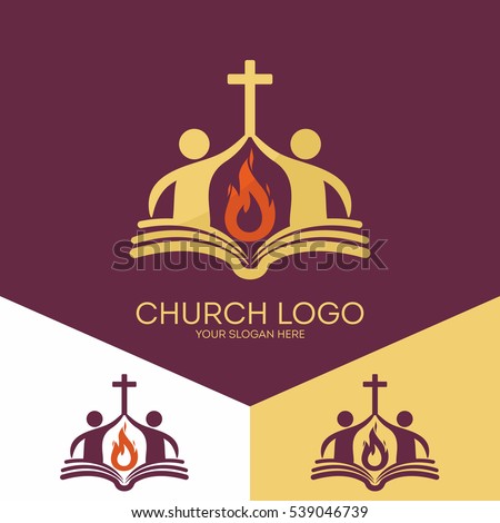 Church Logo Christian Symbols Church Based Stock Vector 539046739 ...