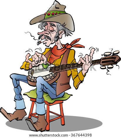 ¿Qué Estás Escuchando? - Página 3 Stock-vector-vector-cartoon-illustration-of-a-country-banjo-player-367644398