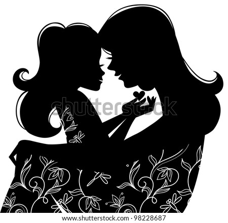 Download Mother Daughter Silhouette Stock Images, Royalty-Free ...