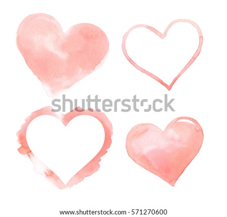 Watercolor Heart Stock Images, Royalty-Free Images ...