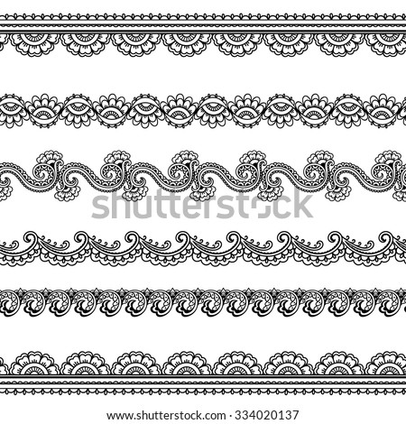 Henna Border Stock Images, Royalty-Free Images & Vectors | Shutterstock