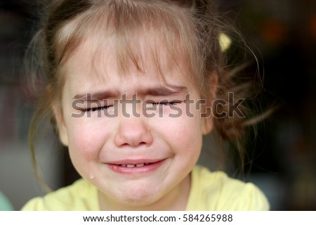 Angry Little Girl Yellow Bows Yellow Stock Photo 398844676 - Shutterstock