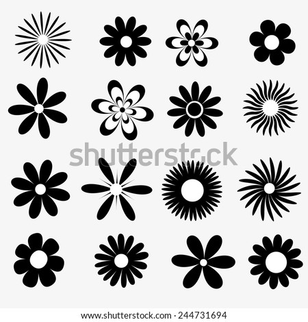 Flowers silhouette Stock Photos, Images, & Pictures | Shutterstock