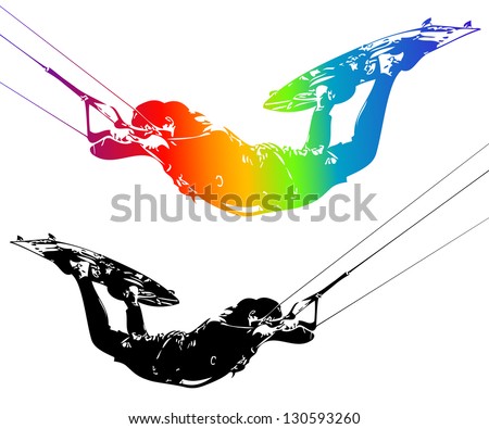 Kite Boarding Stock Vectors, Images & Vector Art | Shutterstock