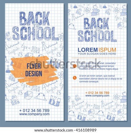 back school flyer template different school stock photo photo back to school flyer