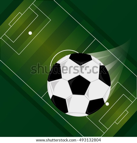 Soccer Field Background Vector Illustration Stock Vector 31918249