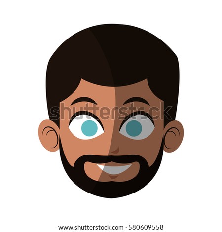 Vector Cartoon Black Man Character Caricature Stock Vector 78205159