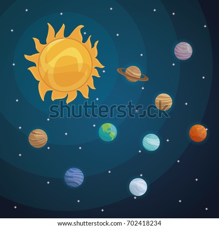 Hand Drawn Cartoon Sun Comet Stars Stock Vector 140231686 - Shutterstock