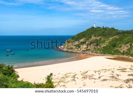 DAI LANH, MUI DIEN, PHU YEN, VIETNAM - MAR, 2016: Dai Lanh, Phu Yen Province is the most beautiful bays in central Vietnam