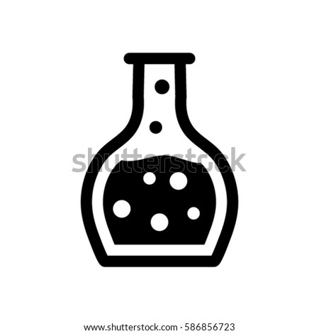 Beaker Icon 스톡 벡터 586856723 - Shutterstock