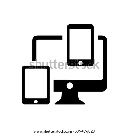 Responsive Design Icon Stock Vector 599496029 - Shutterstock