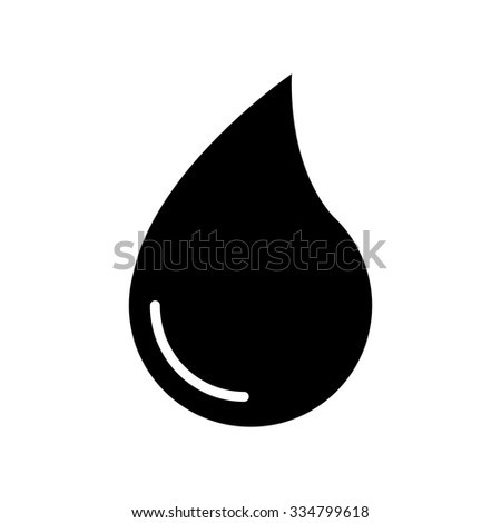 Water Drop Black Vector Icon Ten Stock Vector 523928185 - Shutterstock