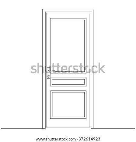 Closed Door Drawing closed door drawing door leaf architectural stock vector 372614923 Closed Door Drawing closed door drawing door leaf architectural stock vector 372614923