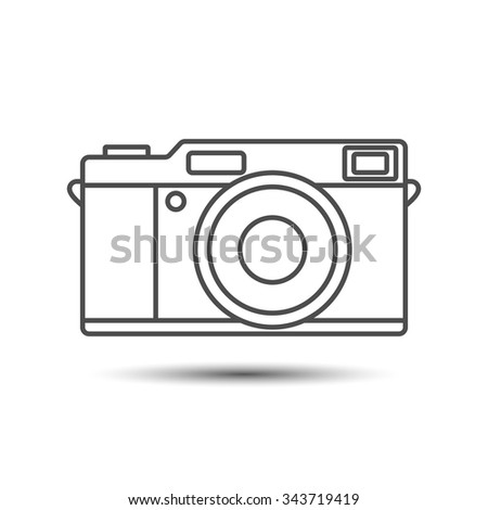 Camera Icon Retro Vintage In Gray Colors Camera Icon Retro Vintage In Gray Colors