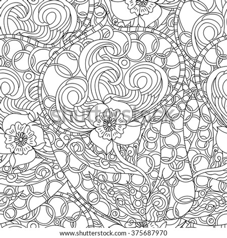 abstract black and white coloring pages - photo #28
