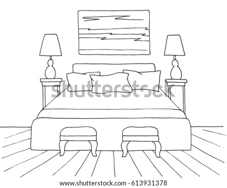 Bedroom Sketch Stock Images, Royalty-Free Images & Vectors | Shutterstock