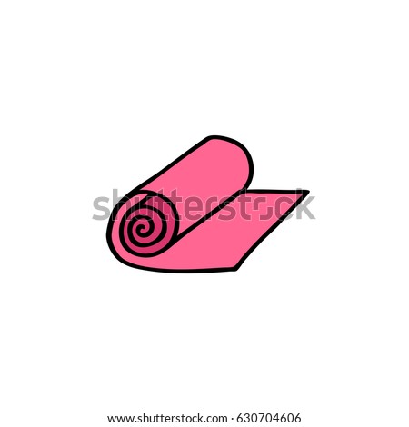 Yoga Mat Doodle Icon Yoga Mat Doodle Icon