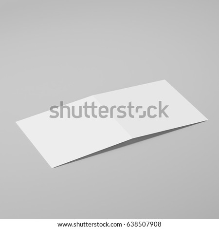 Blank Bifold Square Brochure Leaflet Phlet Stock Illustration 638507947 Shutterstock Bi Fold Greeting Card Template