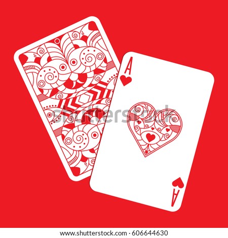 Set Ornate Playing Card Suits Stock Vector 126103226 - Shutterstock