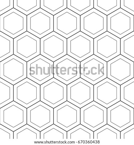 Vector Illustration Seamless Blackandwhite Geometric Pattern Stock ...