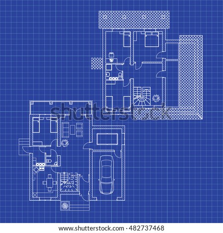 Blueprint Interior Design blueprint floor plans modern apartment vector stock vector Blueprint Interior Design blueprint floor plans modern apartment vector stock vector
