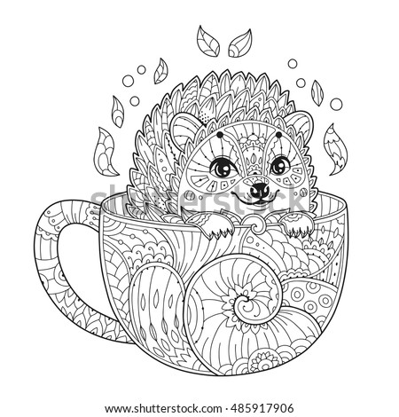 adult antistress coloring page with animal in zentangle style vector illustration - Zen Coloring Pages adult antistress coloring page with animal in zentangle style vector illustration - Zen Coloring Pages