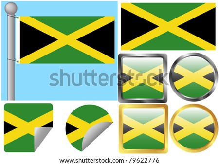 Jamaican Flag Stock Vectors & Vector Clip Art | Shutterstock