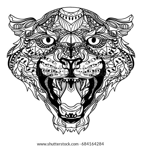 Puma Head Coloring Coloring Pages