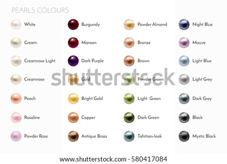 Big set of colorful pearls. White, cream, ?remrose, peach, rosaline, powder rose, burgundy, maroon, dark purple, gold, bright gold, copper, antique brass, powder almond, bronze and other colors.