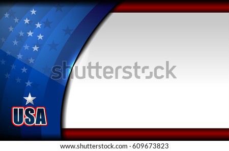 usa american flag color background for Independence Day and other events, vector illustration