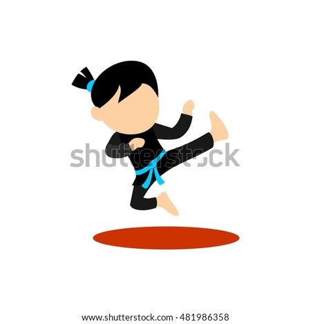 karate table vector Stock Images Martial Arts Images, Children Royalty Free