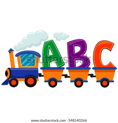 abcd train cartoon