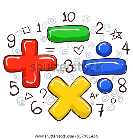 Download Vector Illustration Math Symbols Numbers Stock Vector ...