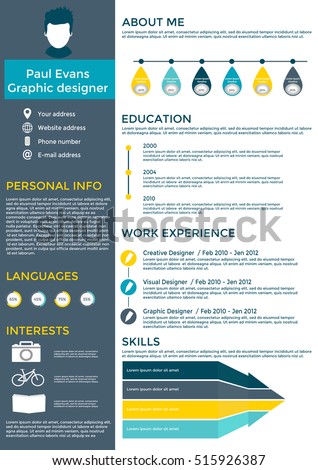 Cv Template Stock Images, Royalty-Free Images & Vectors 