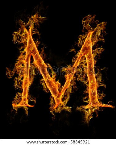 Fiery Letter M Font Stock Photos, Images, & Pictures | Shutterstock