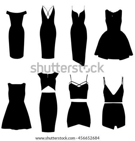 Black dress vector