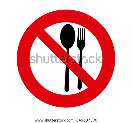 No Eating No Food Allowed Stock Vector 115273768 - Shutterstock