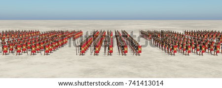 Roman army Computer generated 3D illustration