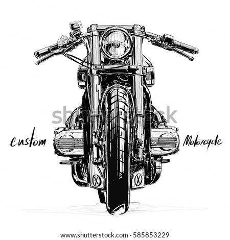 Download Motorcycle Illustration Stock Illustration 585853229 ...