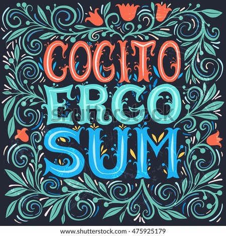 Cogito Ergo Sum Latin 43