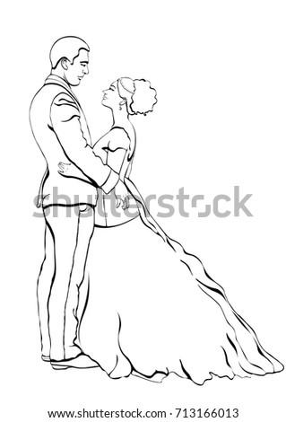 https://thumb1.shutterstock.com/display_pic_with_logo/3791894/713166013/stock-vector-bride-and-groom-outline-cartoon-vector-contour-drawing-coloring-book-sketch-couple-in-love-713166013.jpg